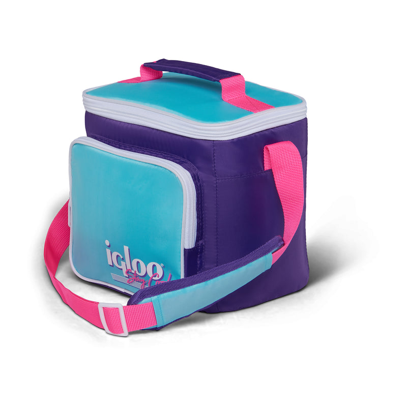 Igloo 90s Retro Collection Square Neon Lunch Box Soft Side Cooler Bag (Open Box)