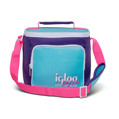 Igloo 90s Retro Collection Square Neon Lunch Box Soft Side Cooler Bag (Open Box)