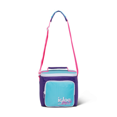 Igloo 90s Retro Collection Square Neon Lunch Box Soft Side Cooler Bag (Open Box)