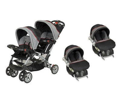 BABY TREND Sit N Stand Double Travel System (2 Car Seats Included) - Millennium