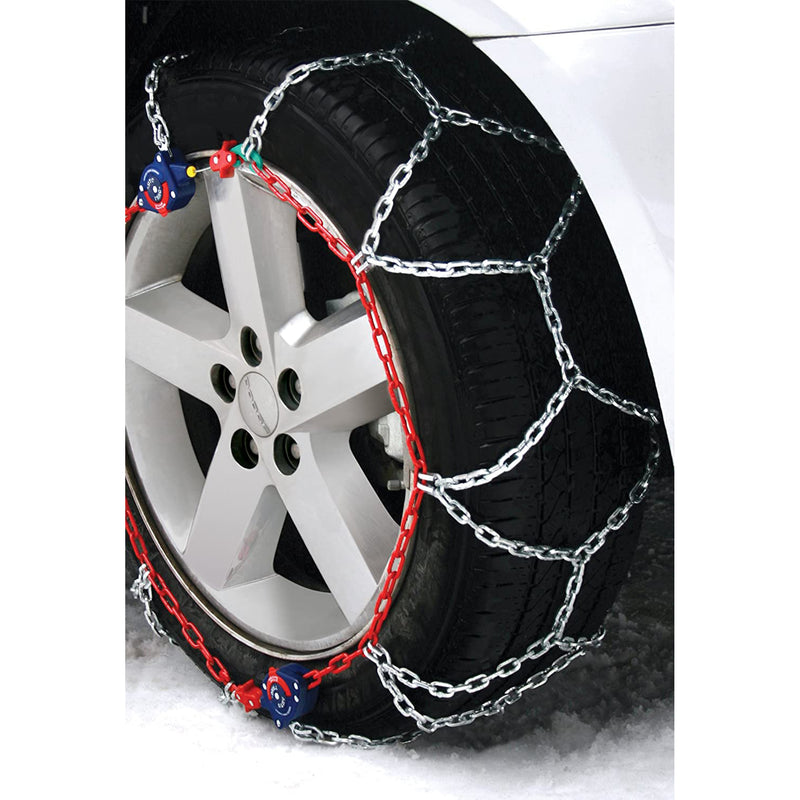 Peerless Auto-Trac Passenger Tire Diamond Pattern Snow Chains, Set of 2 (Used)