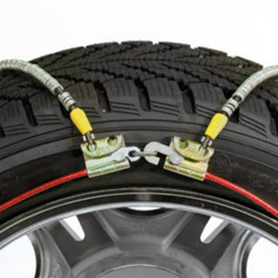 Security Chain Winter Tractor Cable Grip Traction Tire Chains (2 PK) (Open Box) - VMInnovations