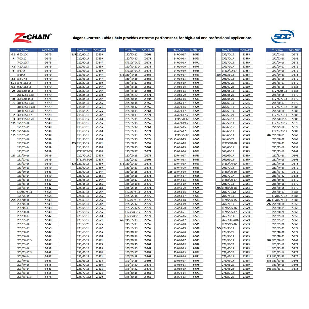 Security Chain Winter Tractor Cable Grip Traction Tire Chains (2 pack) (Used) - VMInnovations