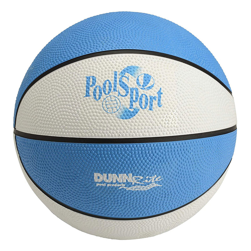 Dunn-Rite Pool Sport Poolside Stainless Fillable Base Basketball Hoop, White