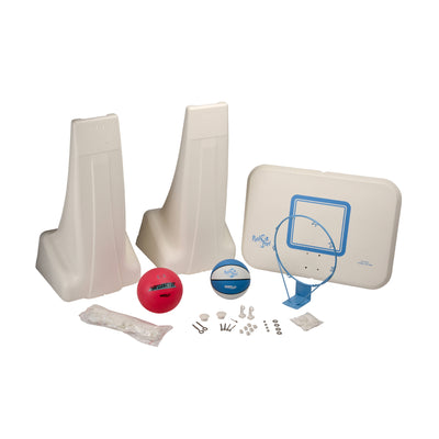 Dunn-Rite PoolSport Combo Volleyball Basketball Set with Ball and 24 Foot Net