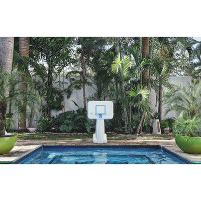 Dunn-Rite PoolSport Combo Volleyball Basketball Set with Ball and 24 Foot Net