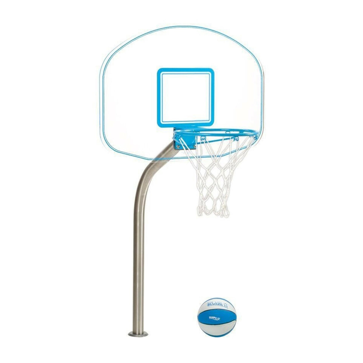 Dunn-Rite Clear Hoop Jr. Pool Basketball Set & ProVolly Pool Volleyball Set