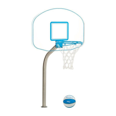 Dunn-Rite Clear Hoop Jr. Basketball (No Anchors) & ProVolly Volleyball Pool Set