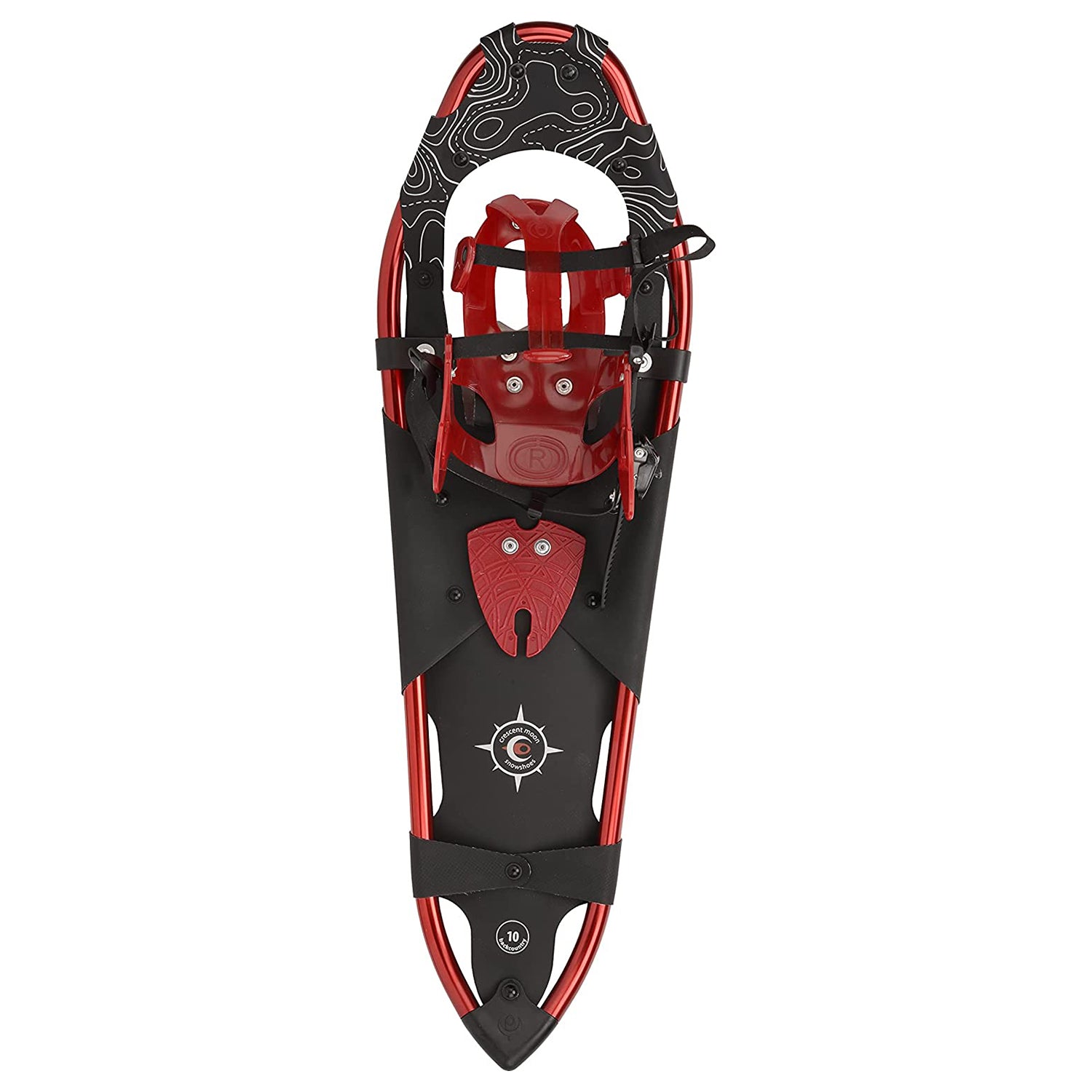 Cresent Moon Mens Athletic Lightweight Backcountry Snowshoes, Gold 10 Red (Used) - VMInnovations