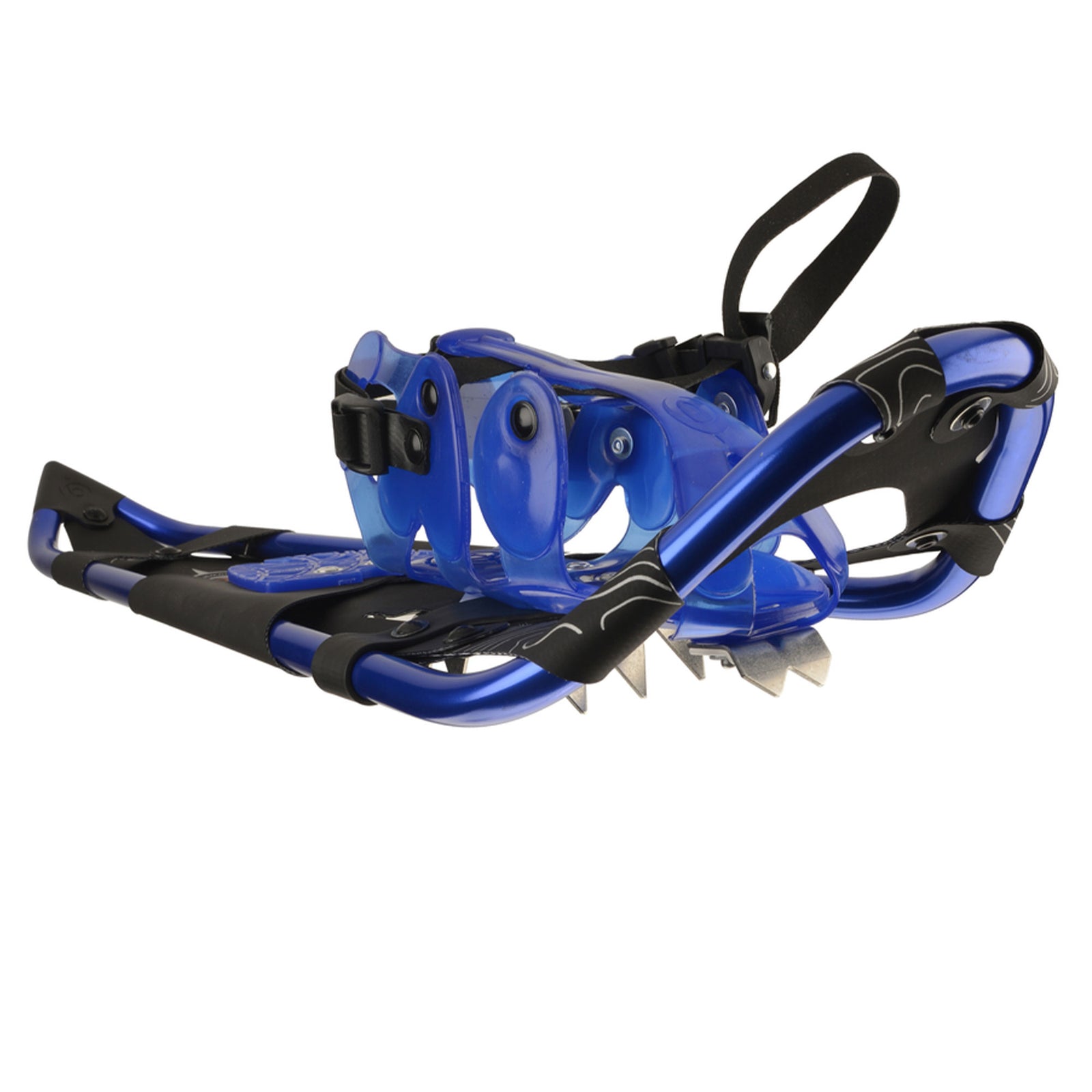 Crescent Moon Womens Athletic Trail Snowshoes w/ Crampons, Gold 13 Sapphire Blue - VMInnovations