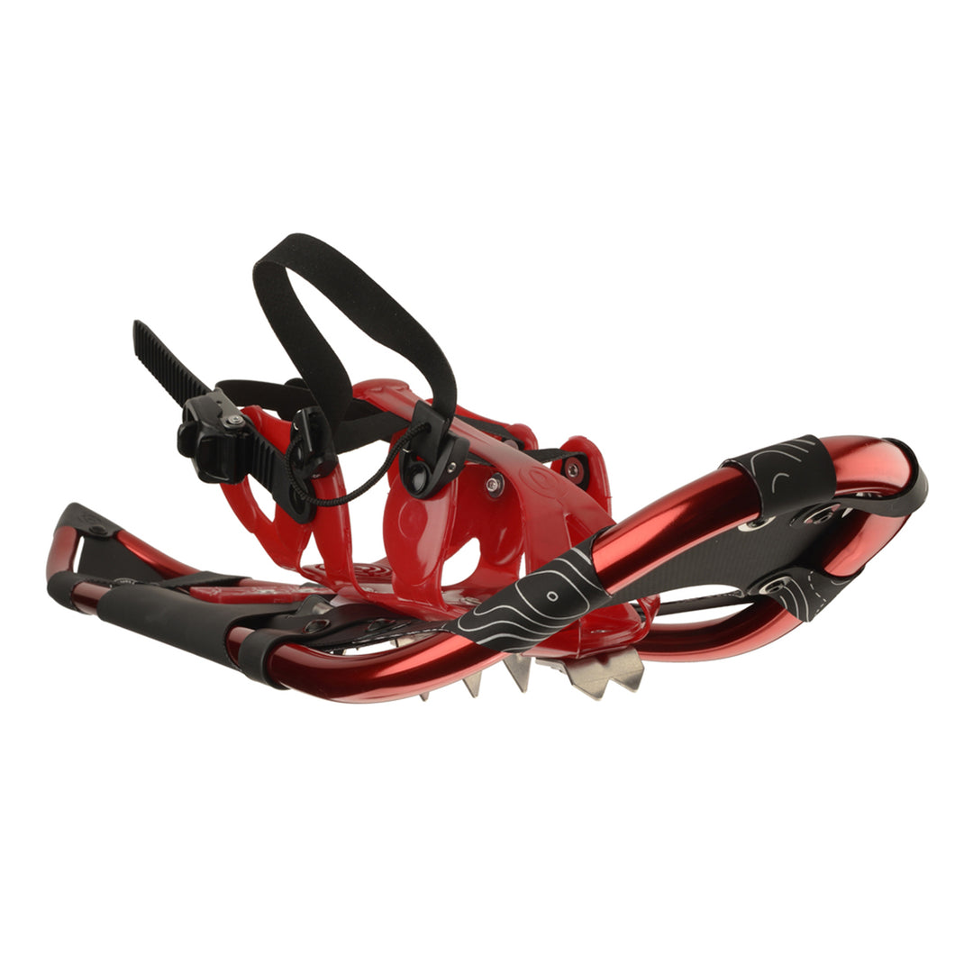 Crescent Moon Athletic All Terrain Recreational Snowshoes for Adults, Gold 9 Red