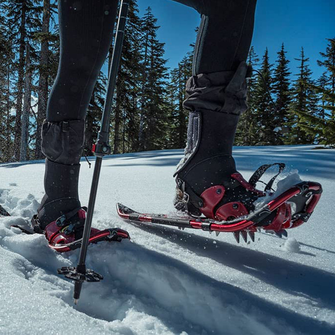 Crescent Moon All Terrain Recreational Snowshoes for Adults, Gold 9 Red (Used) - VMInnovations