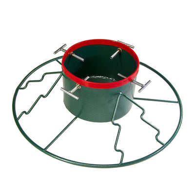 Yard Butler SH-9HCI Santa's Helper Large Christmas Tree Stand, Green and Red
