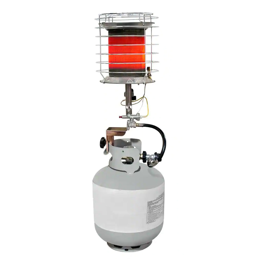 Dura Heat 360 Degree Outdoor Steel Propane Tank Top Heater w/ Safety Shutoff - VMInnovations