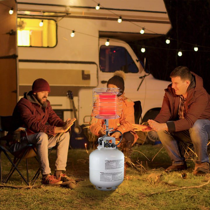 Dura Heat 360 Degree Outdoor Steel Propane Tank Top Heater w/ Safety Shutoff - VMInnovations