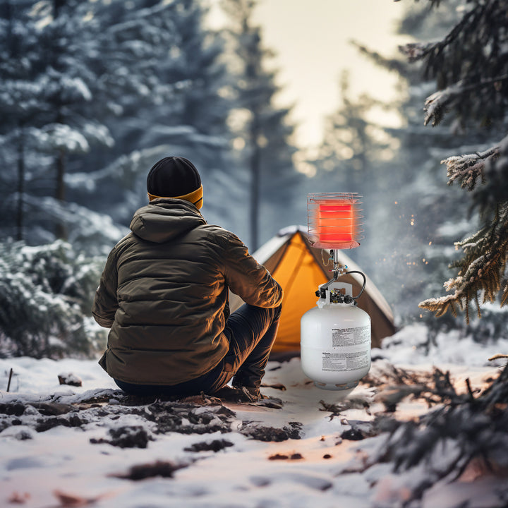Dura Heat 360 Degree Outdoor Steel Propane Tank Top Heater w/ Safety Shutoff - VMInnovations