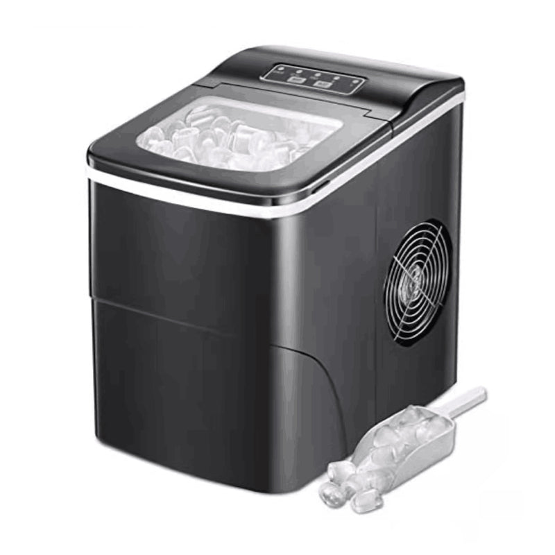WANDOR 1.5 Pound Capacity Compact Portable Top Load Ice Maker, Black (For Parts)