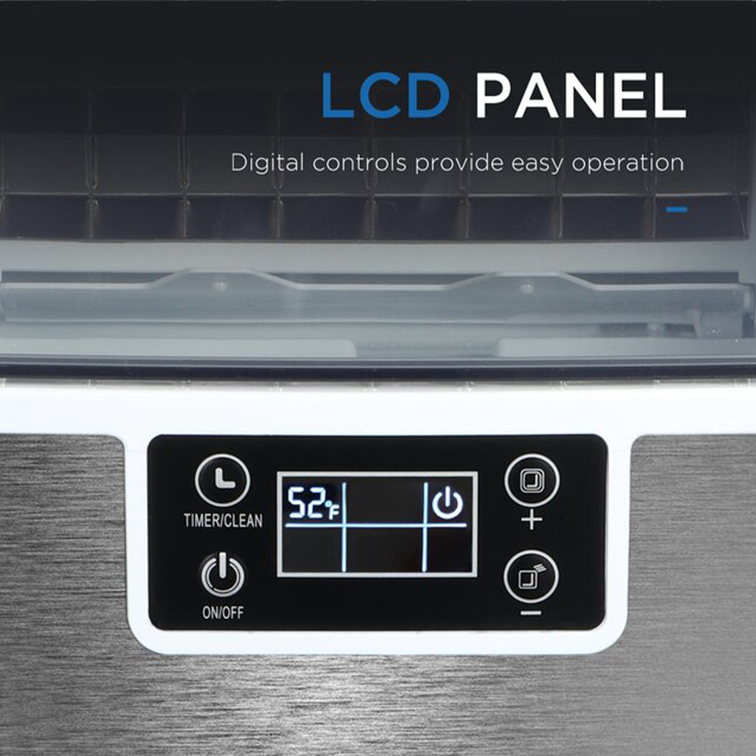 WANDOR 44 Pound 1 Gallon Countertop Self Cleaning Ice Maker w/ Ice Scoop (Used) - VMInnovations