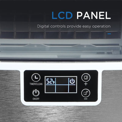 WANDOR 44 Pound 1 Gallon Countertop Self Cleaning Ice Maker w/ Ice Scoop (Used) - VMInnovations