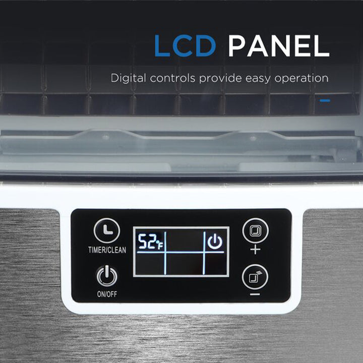 WANDOR 44 Pound 1 Gallon Countertop Self Cleaning Ice Maker w/ Ice Scoop (Used) - VMInnovations