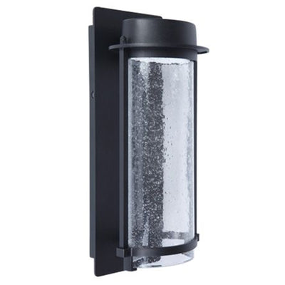 Lutec Aquarius LED 600 Lumen Modern Porch Wall Lamp w/ Seeded Glass (Open Box) - VMInnovations