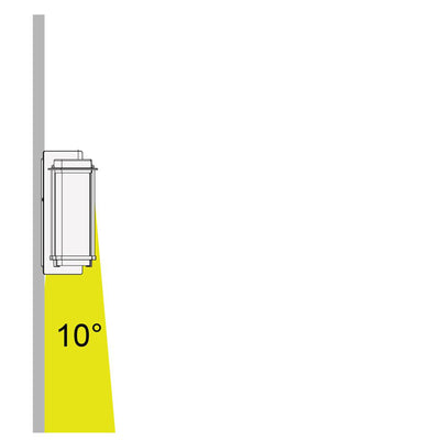 Lutec Aquarius LED 600 Lumen Modern Porch Wall Lamp w/ Seeded Glass (Open Box) - VMInnovations
