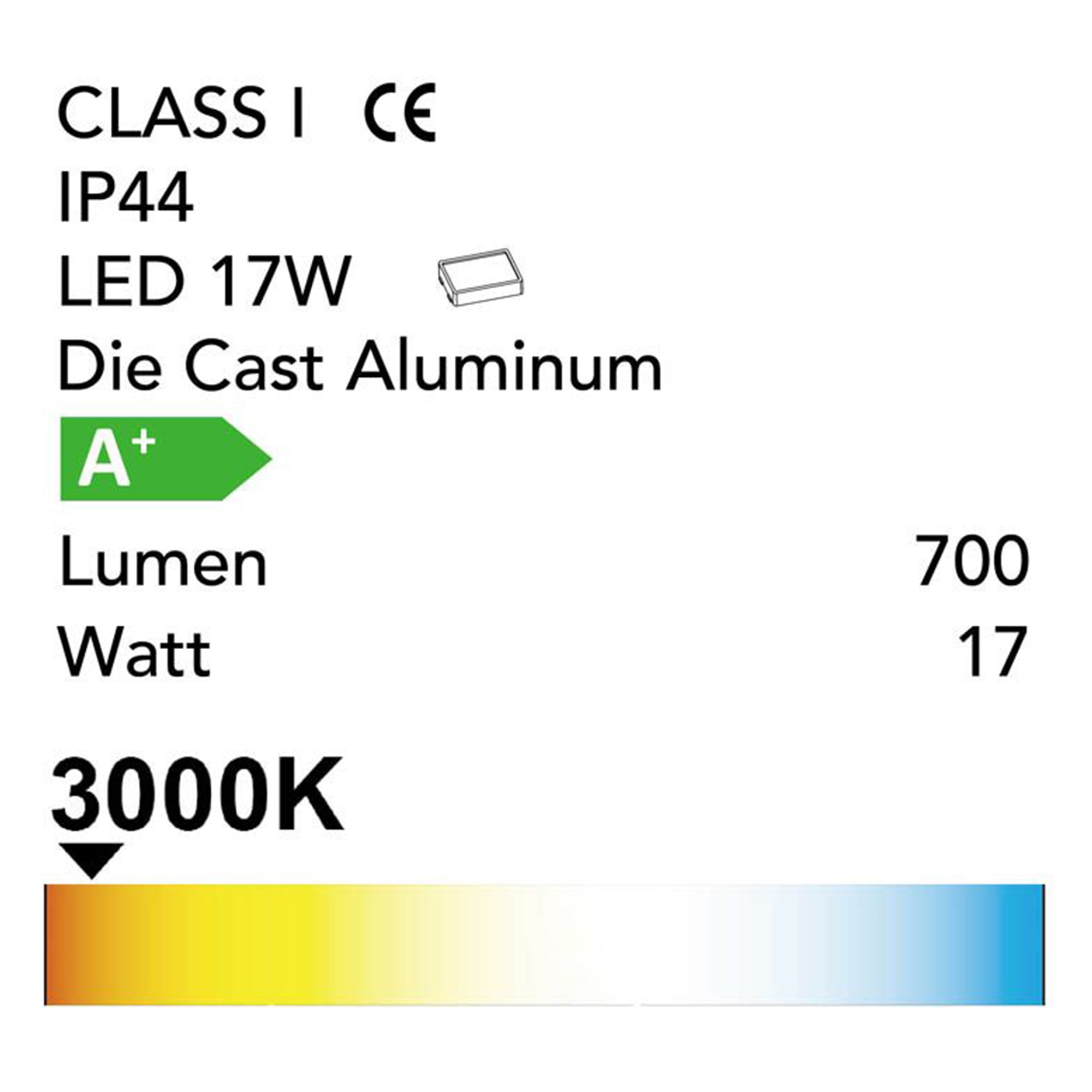 Lutec Aquarius LED 600 Lumen Modern Porch Wall Lamp w/ Seeded Glass (Open Box) - VMInnovations