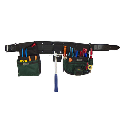 Boulder Bag Ultimate Comfort Combo 104 Electrician Tool Belt, 36-40", Green