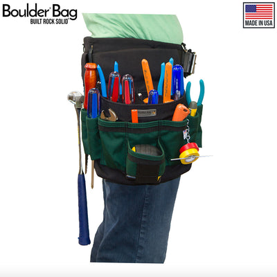Boulder Bag Ultimate Comfort Combo 104 Electrician Tool Belt, 31-35", Green