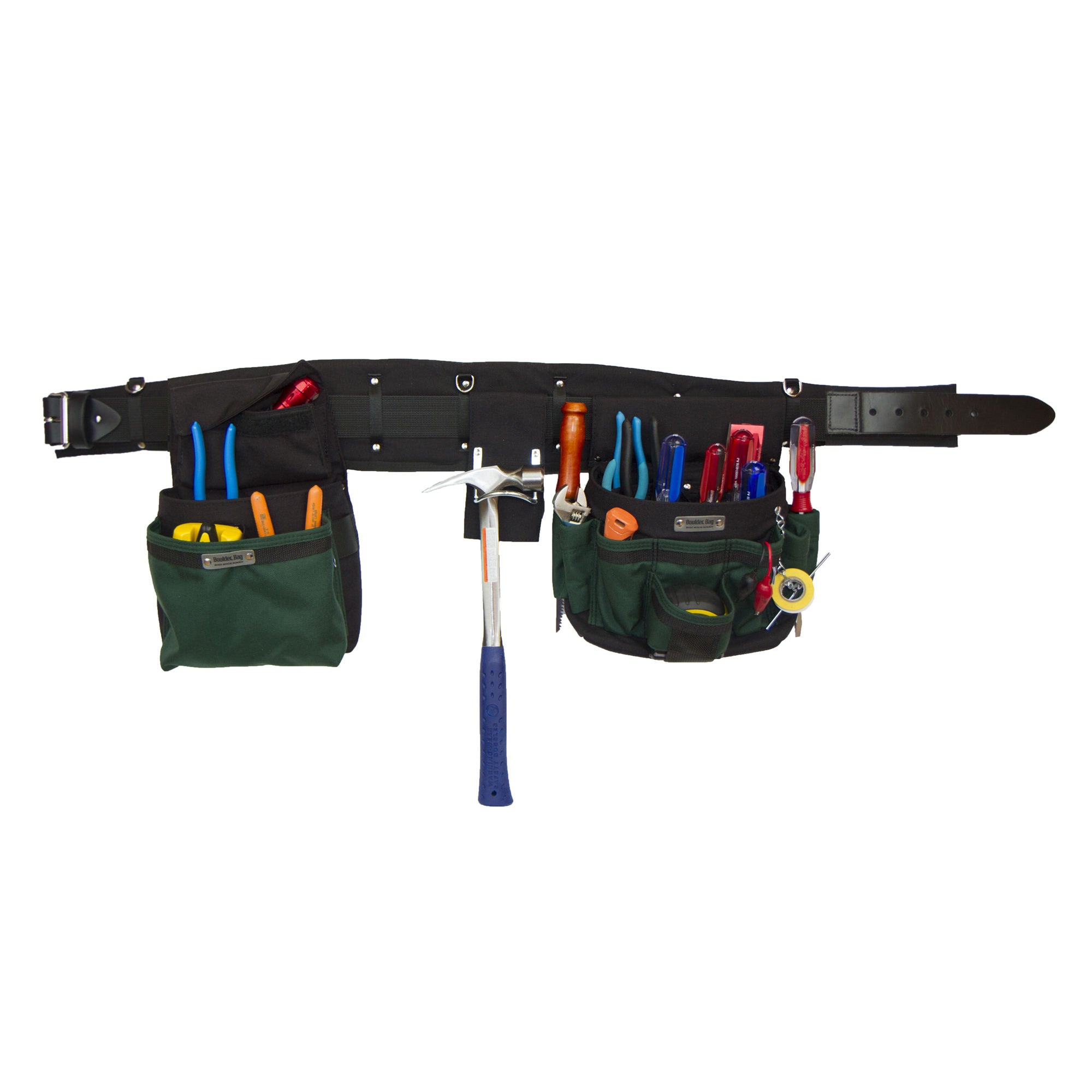 Boulder Bag Ultimate Comfort Combo 104 Electrician Tool Belt, 31-35", Green