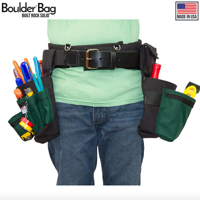 Boulder Bag Ultimate Comfort Combo 104 Electrician Tool Belt, 31-35", Green