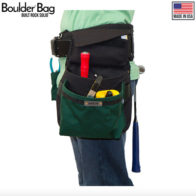 Boulder Bag Ultimate Comfort Combo 104 Electrician Tool Belt, 31-35", Green