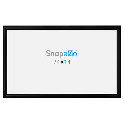 SnapeZo Aluminum Front Snap Poster Frame, Black, 14 x 24 Inches (Open Box)
