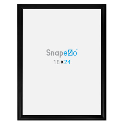 SnapeZo Metal Front Loading Snap Poster Frame, Black, 18 x 24 Inches (Open Box)