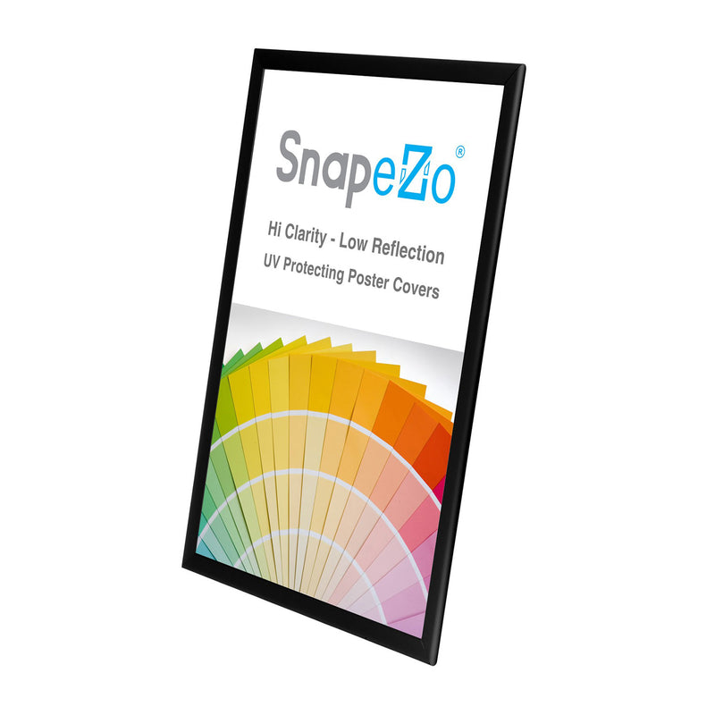 SnapeZo Aluminum Metal Front Loading Snap Poster Frame, Black, 20 x 29 Inches