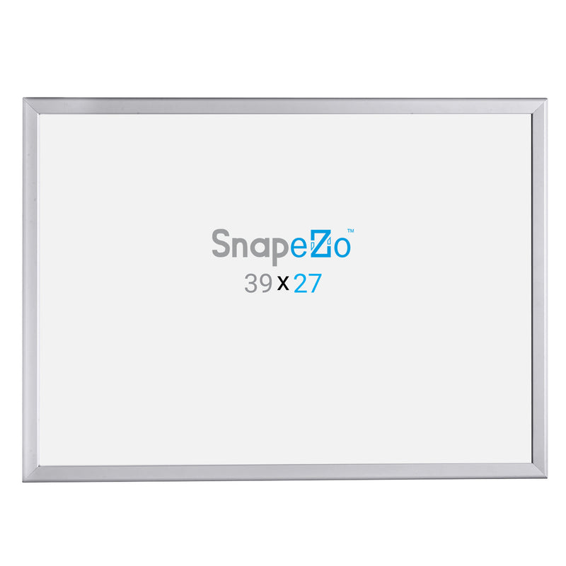 SnapeZo Aluminum Metal Front Loading Snap Poster Frame, Black, 27 x 39 Inches