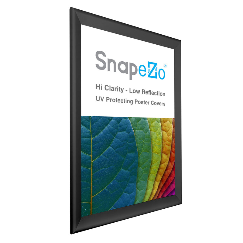 SnapeZo Aluminum Metal Front Loading Snap Poster Frame, Black, 27 x 40 Inches