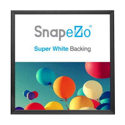 SnapeZo Aluminum Metal Front Loading Snap Poster Frame, Black, 36 x 36 Inches