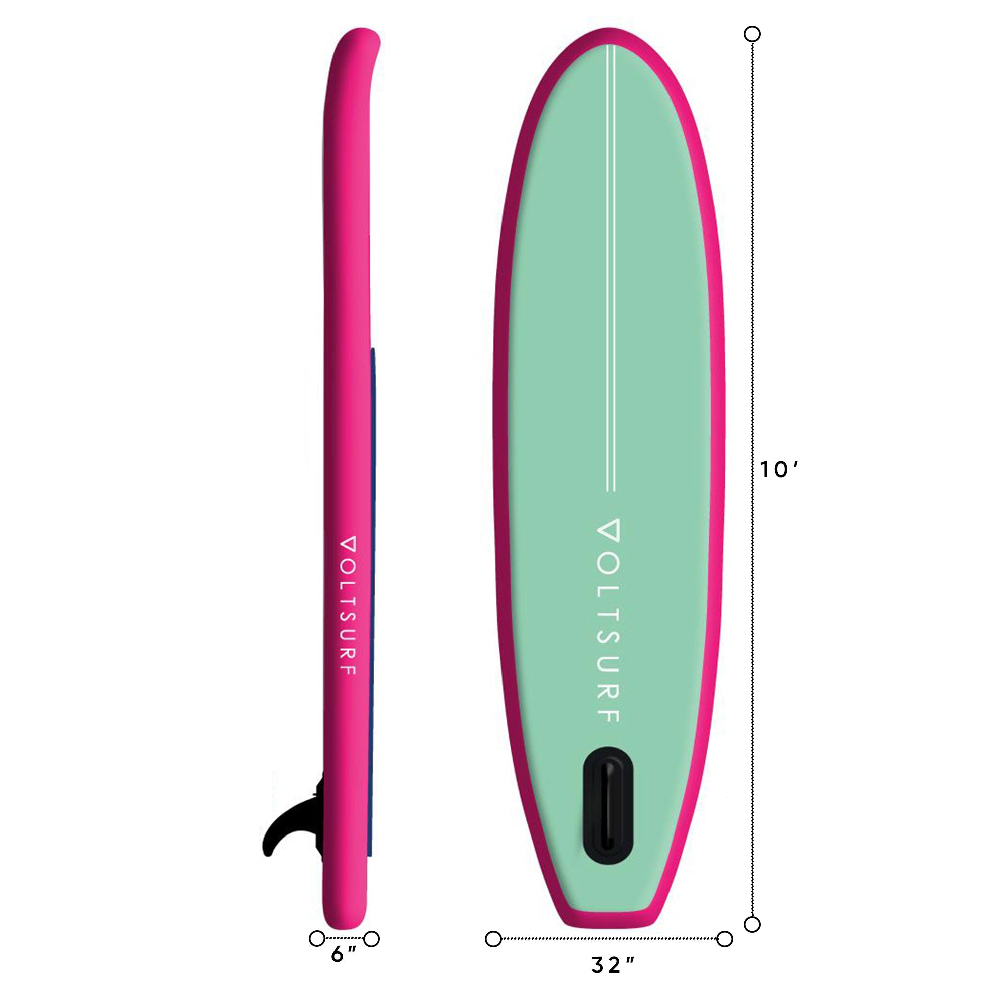 VoltSurf 10 Ft Class Act Inflatable SUP Stand Up Paddle Board Kit (Open Box) - VMInnovations