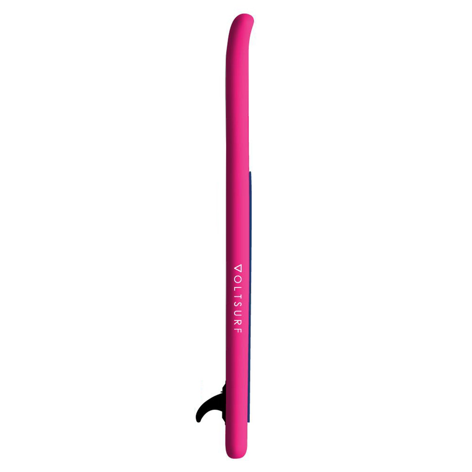 VoltSurf 10 Ft Class Act Inflatable Stand Up Paddle Board Kit, Pink Rail (Used) - VMInnovations