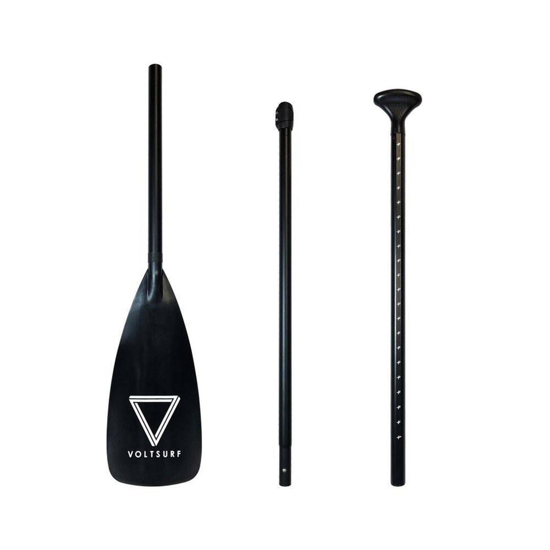 VoltSurf 10 Foot Class Act Inflatable SUP Stand Up Paddle Board Kit, Black Rail - VMInnovations