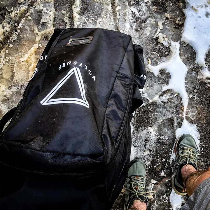 VoltSurf 10 Foot Class Act Inflatable SUP Stand Up Paddle Board Kit, Black Rail - VMInnovations