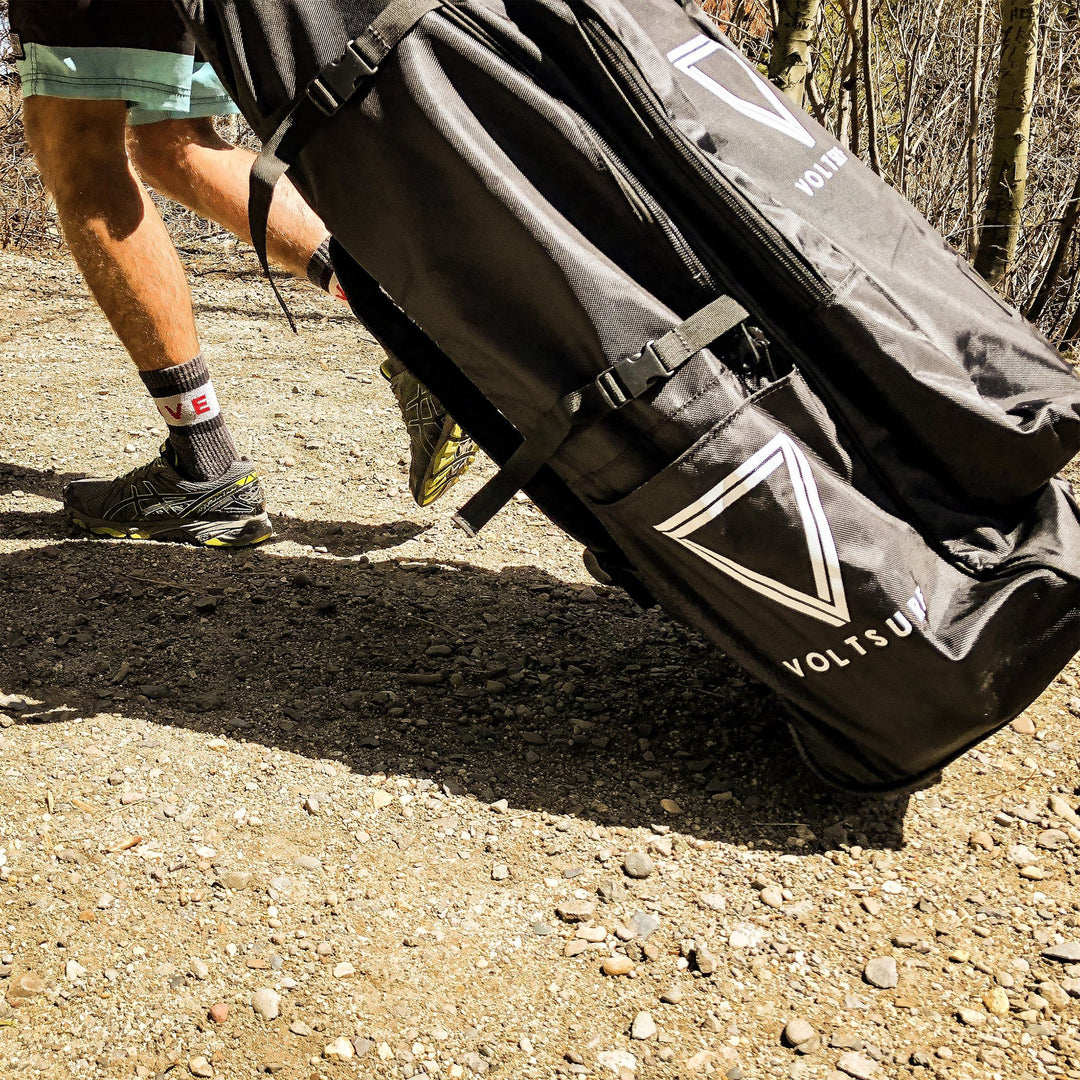 VoltSurf 10 Foot Class Act Inflatable SUP Stand Up Paddle Board Kit, Pink Rail - VMInnovations