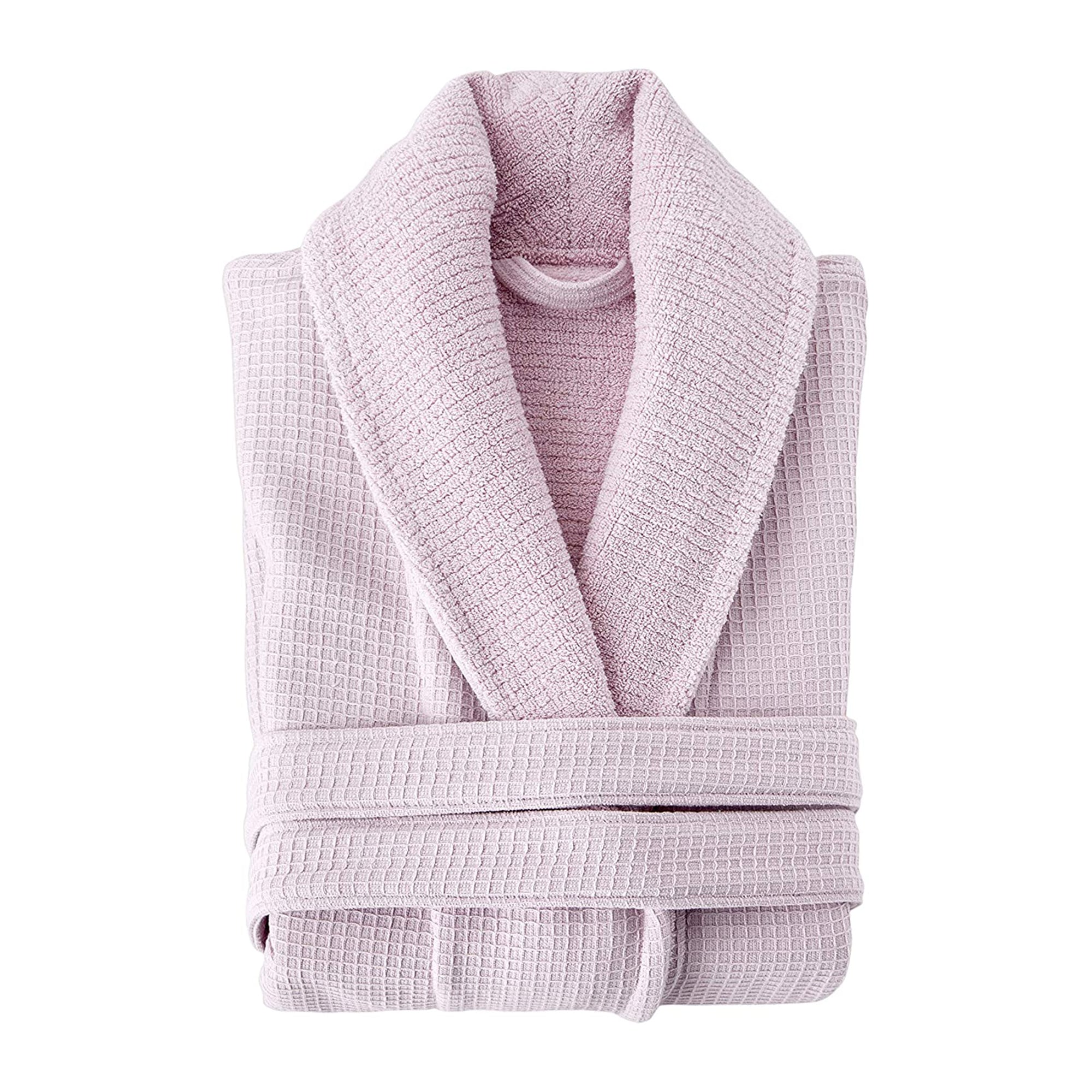 Grund Ocean Isle 100% Organic Cotton Bathrobe, Small/Medium, Pink (Open Box)
