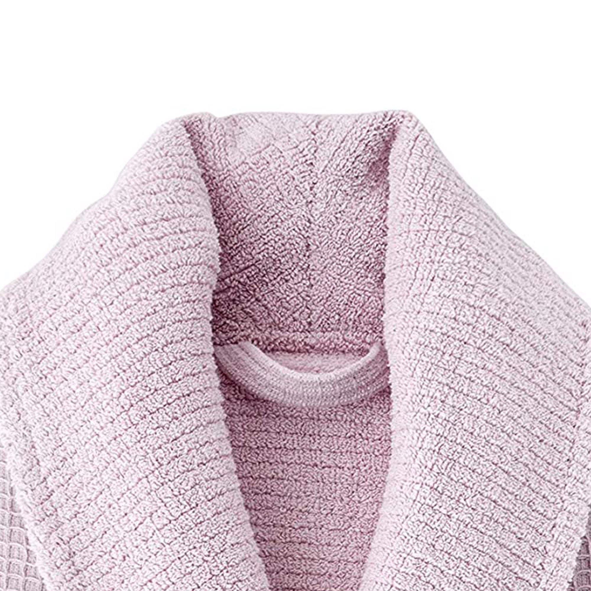 Grund Ocean Isle 100% Organic Cotton Bathrobe, Small/Medium, Pink (Open Box)