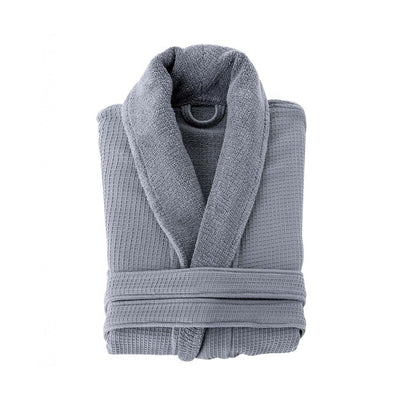 Grund Ocean Isle 100 Percent Organic Turkish Cotton Bathrobe, Large, Slate Gray - VMInnovations