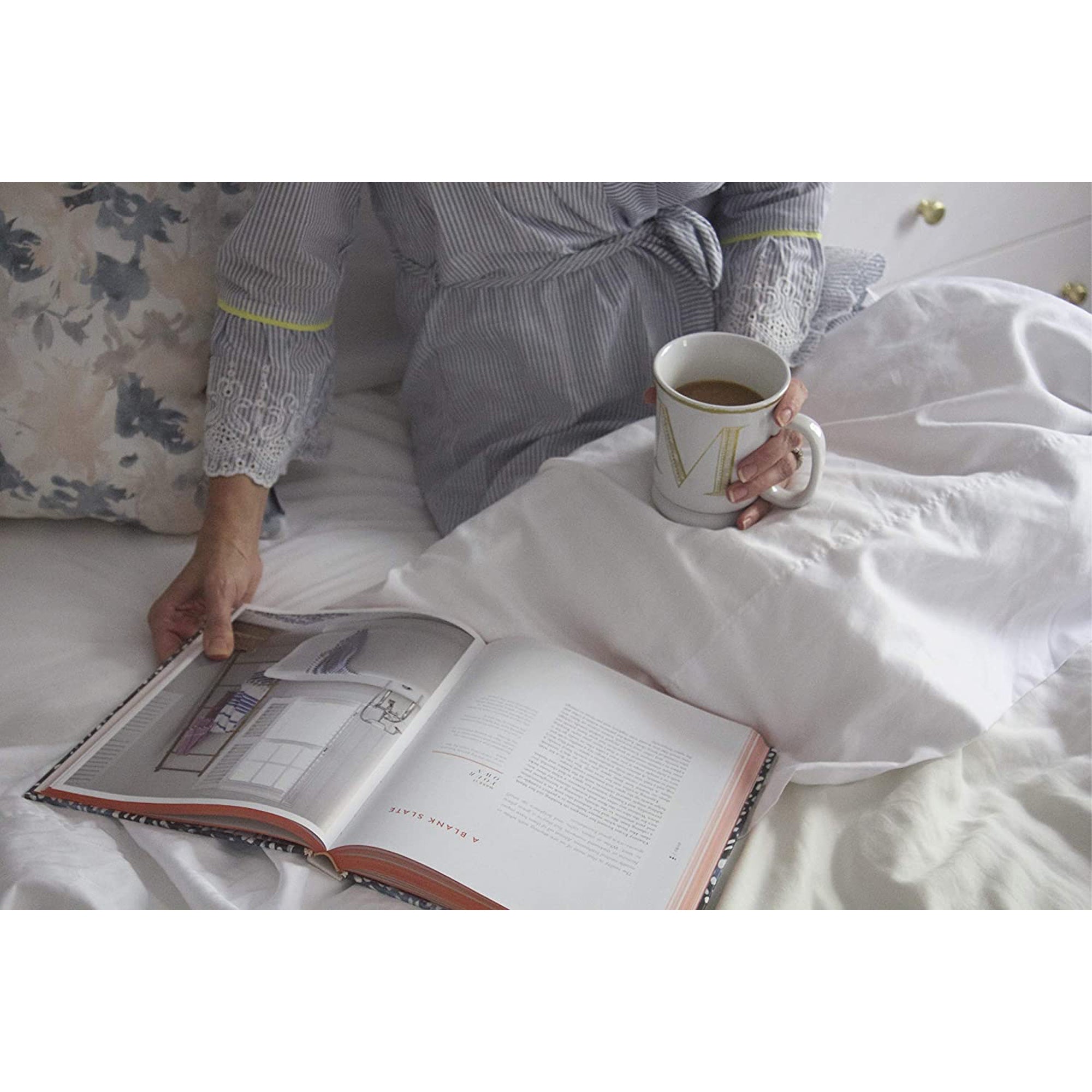 Grund Savannah Collection Organic Cotton Soft Bed Sheets Set, Queen, Slate Gray