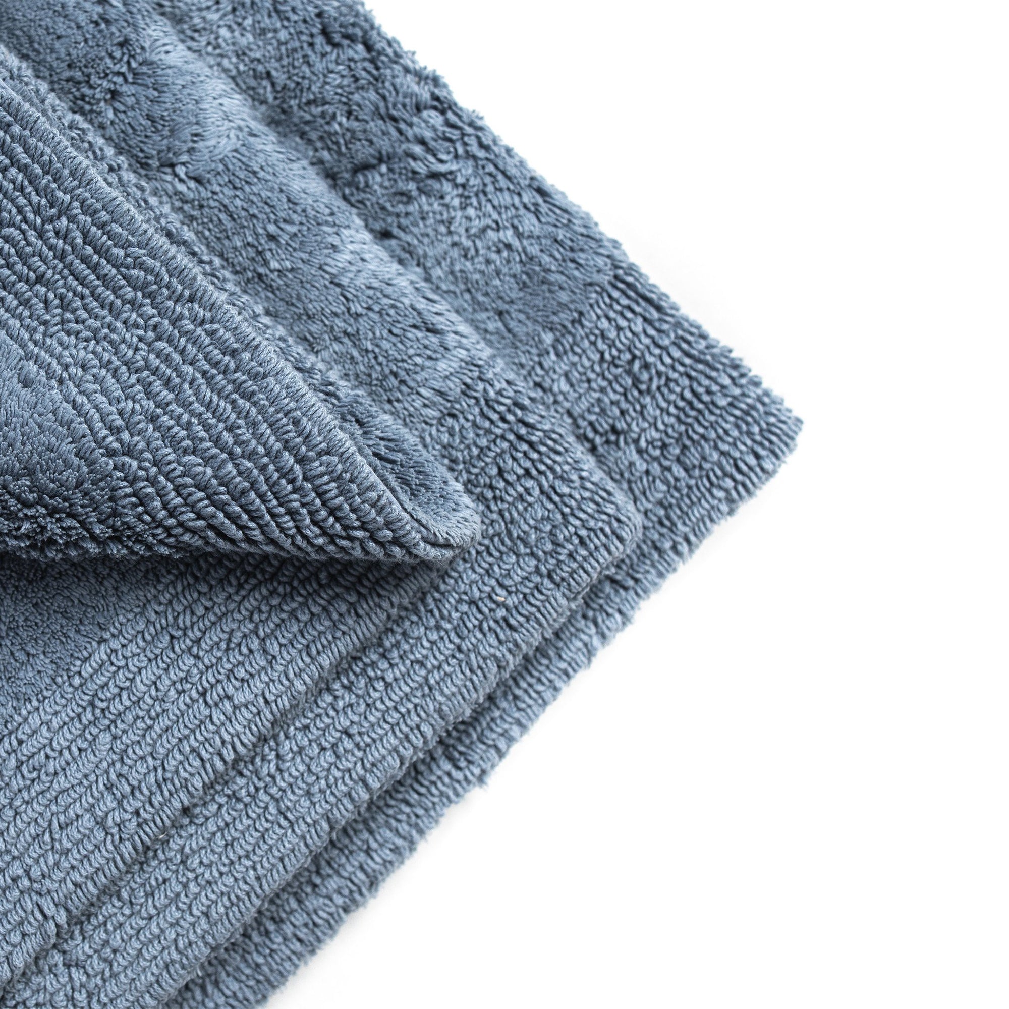Grund Puro Organic Cotton 34 x 21" Reversible Luxury Bath Rug, Blue (Open Box)