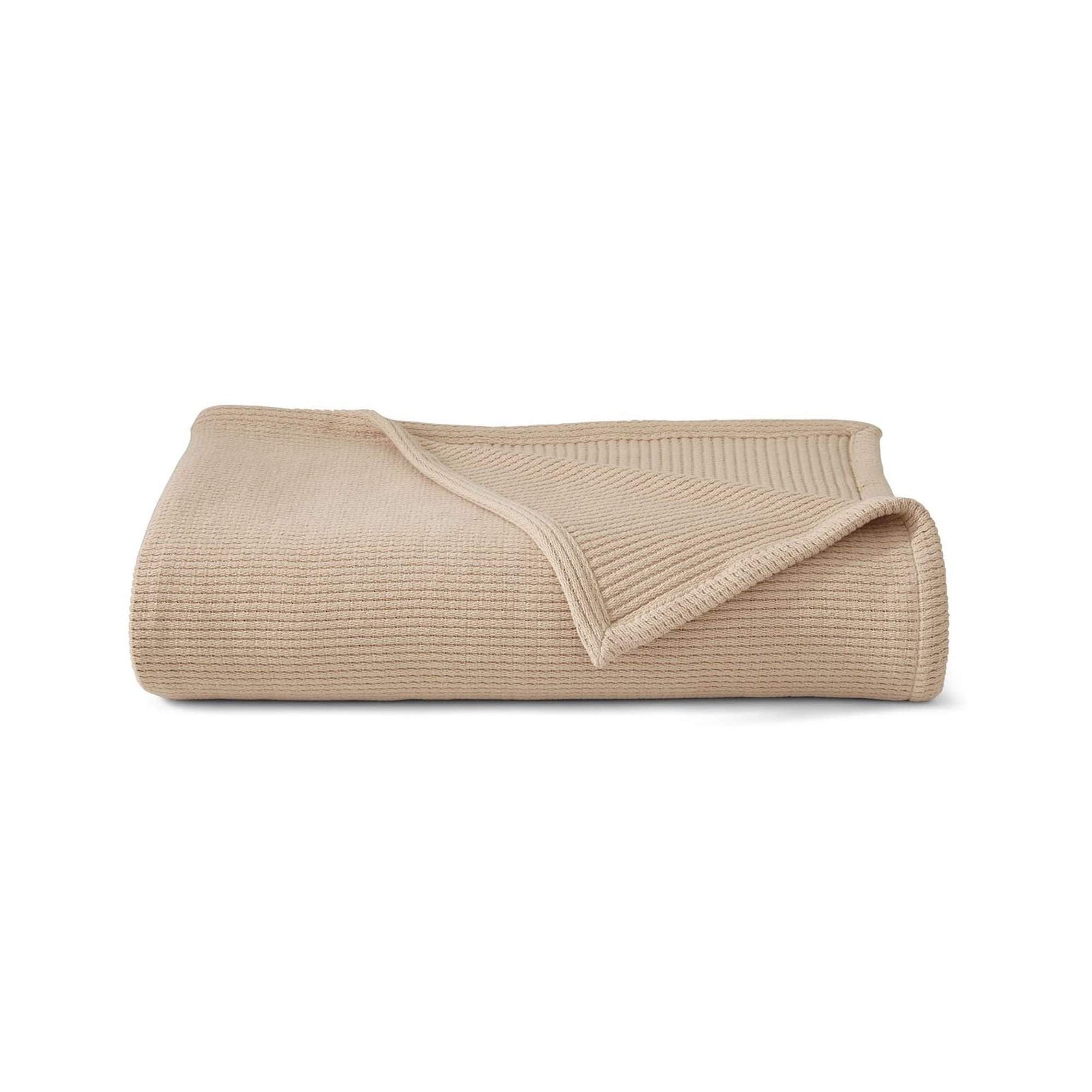 Grund Sea Pines 100 Percent Organic Woven Cotton Blanket, Driftwood (Open Box)