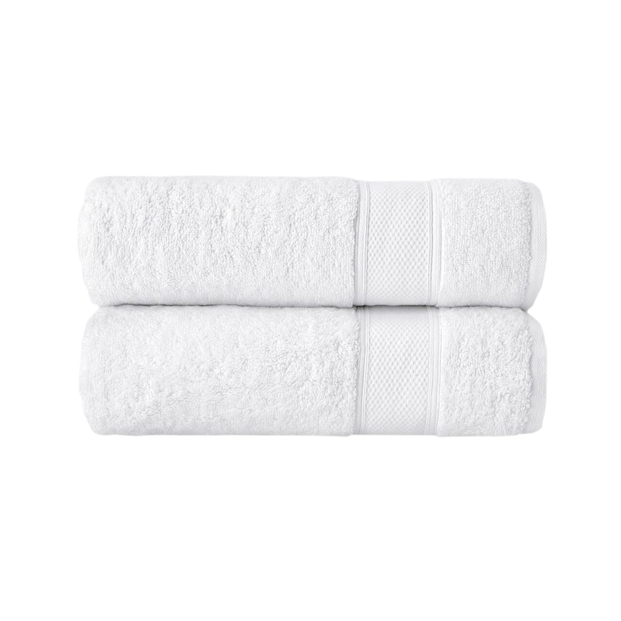 Grund Pinehurst Series Organic Cotton 16 x 30 Inch Hand Towels, Set of 2, White (Used)
